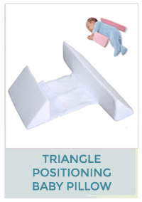 Triangle positioning baby pillow